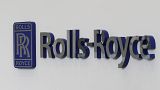 A Rolls-Royce logo is displayed at the Rolls-Royce Crosspointe manufacturing and research facility in Prince George, Va.