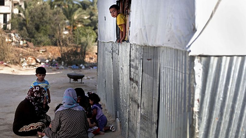خانواده‌های محروم فلسطینی در جنوب غزه در سال ۲۰۱۶