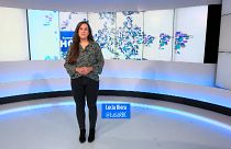 Lucía Riera presenta el informativo Euronews Hoy.