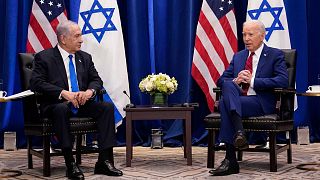 دیدار پیشین بایدن و نتانیاهو در حاشیه اجلاس مجمع عمومی سازمان ملل در سپتامبر ۲۰۲۳