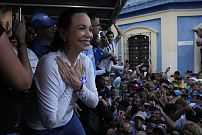 Venezuela'da gelecek yıl yapılması öngörülen başkanlık seçimlerinde muhalefetin favori adayı olarak görülen Maria Corina Machado