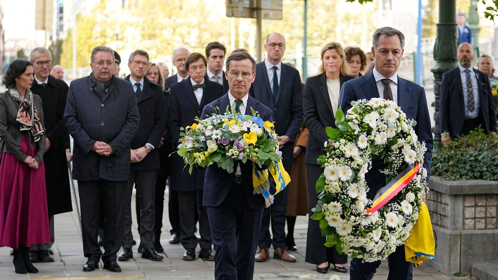 Sweden’s PM in Brussels for commemoration, as Islamic State claims football fans deaths thumbnail