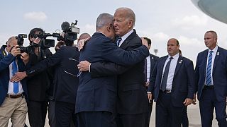 Benjamin Netanjahu begrüßt Joe Biden