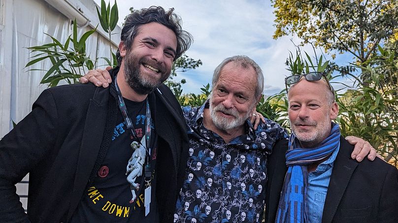 Terry Gilliam with the Euronews Culture team