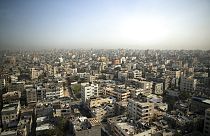 Vista aérea da cidade de Gaza em 2021