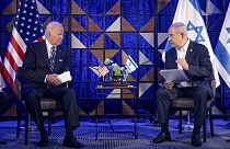 ABD Başkanı JOe Biden Tel Aviv'de İsrail Başbakanı Binyamin Netanyahu ile görüştü