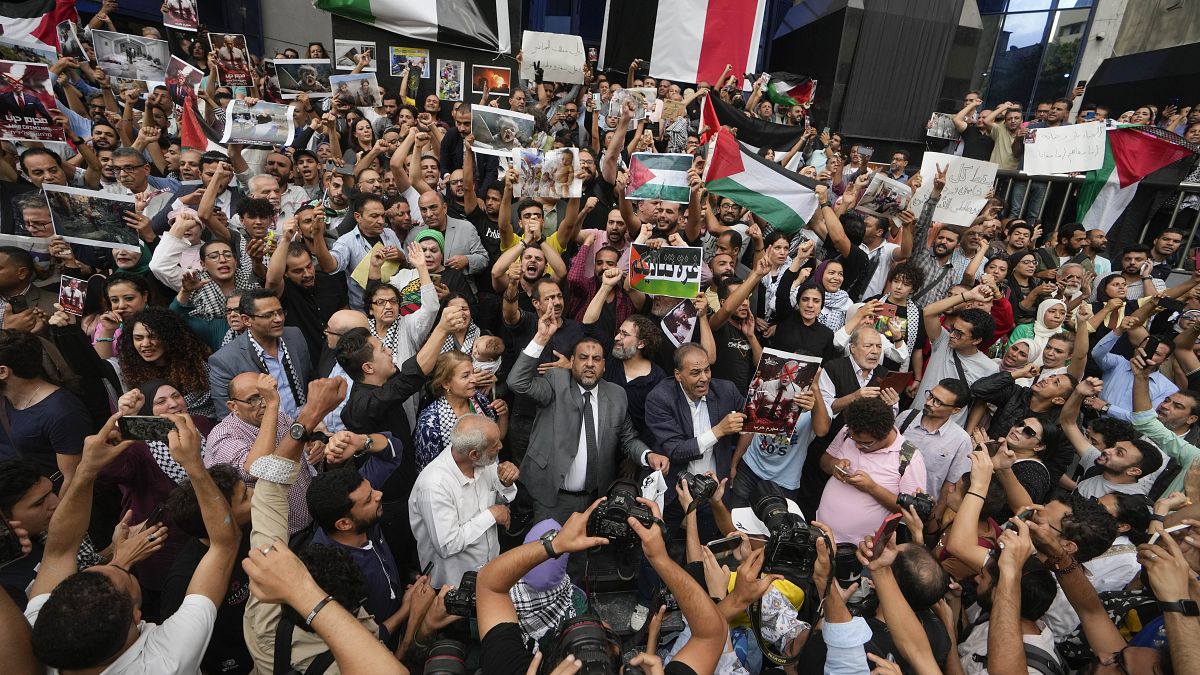 مظاهرة لدعم الفلسطينيين في مصر