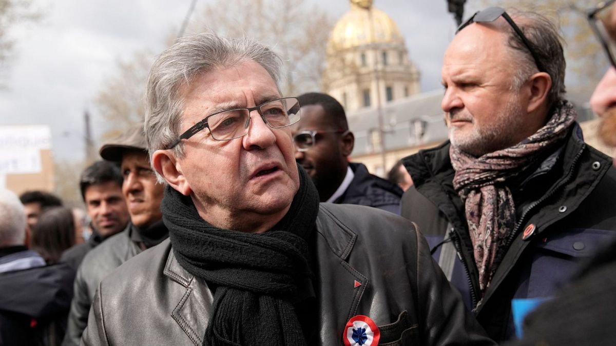 ژان لوک ملانشون، رهبر حزب فرانسه تسلیم‌ناپذیر
