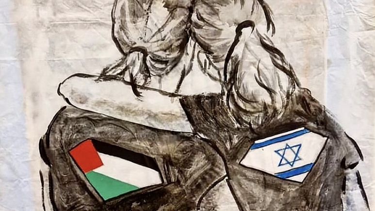 WANT AN INTELLIGENT ANGLE ON GAZA? Watch European street art! 💕