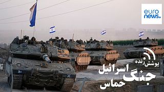 تانک‌های اسرائیل مستقر در مرز با غزه