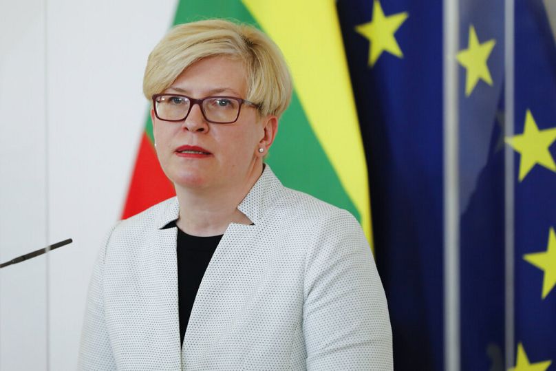 Ingrida Simonyte litván miniszterelnök 2021-ben