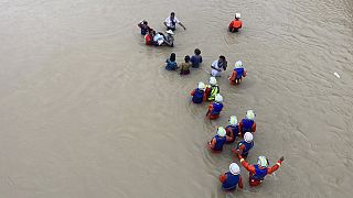 Starkregen hat im Osten von Ghana für Überschwemmungen gesorgt