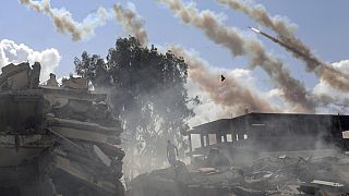 Cohetes disparados desde la Franja de Gaza hacia Israel