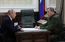 Vladimir Poutine en visite au QG de l'opération militaire en Ukraine, à Rostov-sur-le-Don