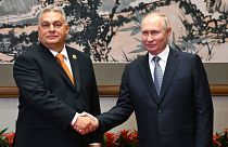 Orbán Viktor és Vlagyimir Putyin Pekingben, 2023 október 17. 