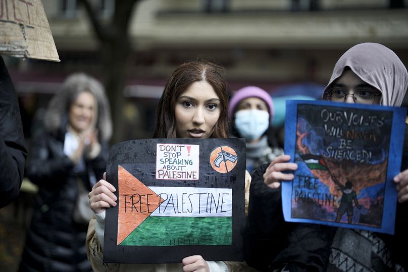 Almanya'da Filistin'e destek eylemi