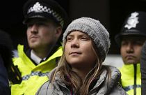 Az ismert klímavédő aktivista egy londoni tüntetésen