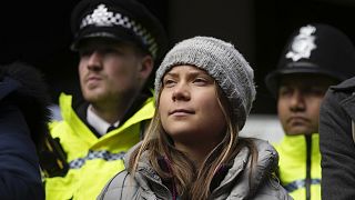 Az ismert klímavédő aktivista egy londoni tüntetésen