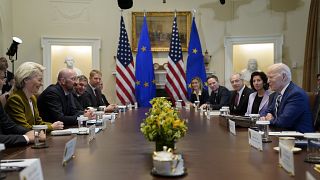 Участники второго саммита США-ЕС.