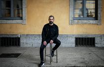 الممثل الفلسطيني أحمد طوباسي في ليون، فرنسا