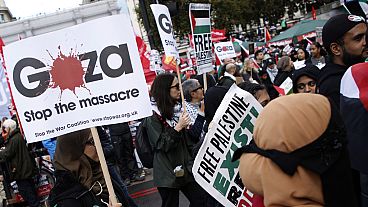 تظاهرات در حمایت از فلسطینی ها در لندن
