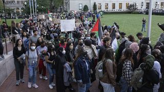Columbia Üniversitesi'nde Filistin gösterileri