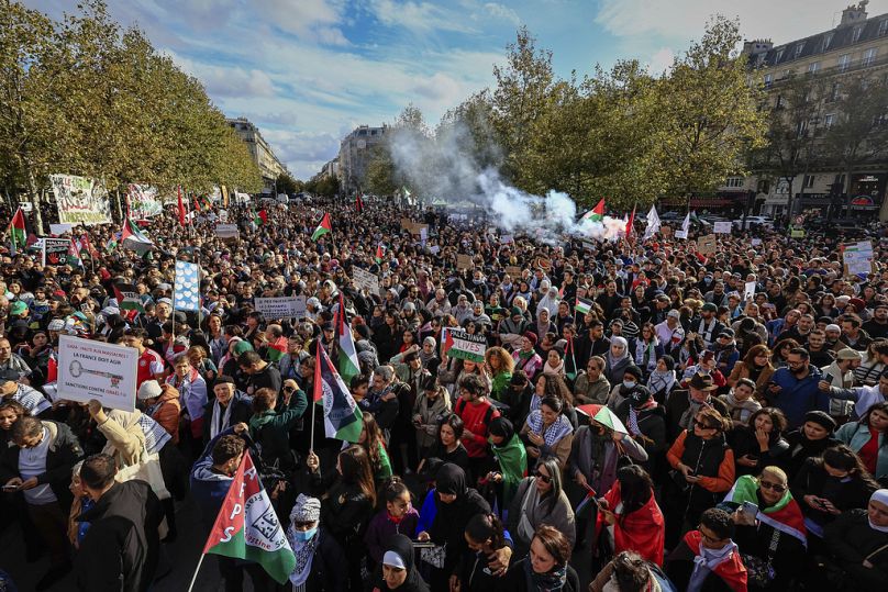 Propalästinensicher Protest in Paris
