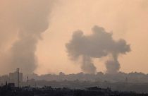 İsrail'in Gazze'ye düzenlediği bir hava saldırısı
