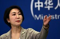 FILE: China's foreign ministry spokeswoman Mao Ning addresses a press conference in Beijing on July 26, 2023.