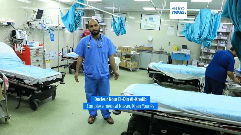 Docteur Nour El-Din Al-Khatib du complexe médical Nasser à Khan Younès, bande de Gaza. 22 octobre 2023