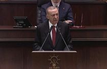 Erdoğan al Parlamento turco. (Ankara, 23.10.2023)