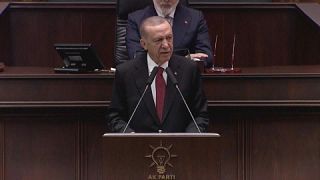 Erdoğan al Parlamento turco. (Ankara, 23.10.2023)