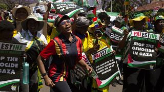 Afrique du Sud : rassemblement pro-Palestine à Pretoria 