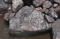 النقوش التي تمّ العثور عليها بعد جفاف نهر الأمازون
