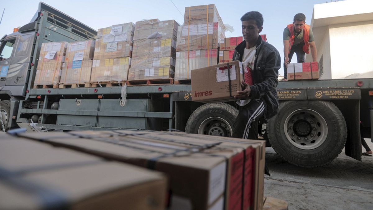 Der dritte Konvoi mit Hilfsgütern ist in Gaza angekommen.