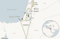 خريطة فلسطين في الشرق الأوسط