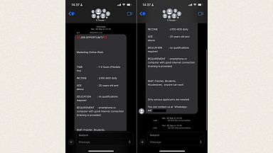 Euronews Next ответил на это сообщение, полученное через iMessage