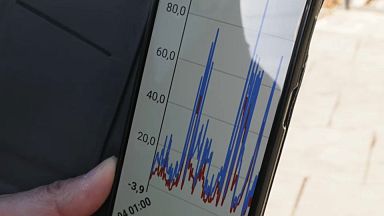 Piotr Siergiej measures air pollution in Warsaw