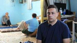 Palestinian engineer Ibrahim Al-Agha, who has an Irish passport, has found himself hosting 90 people in Gaza, all seeking sanctuary. October 2023