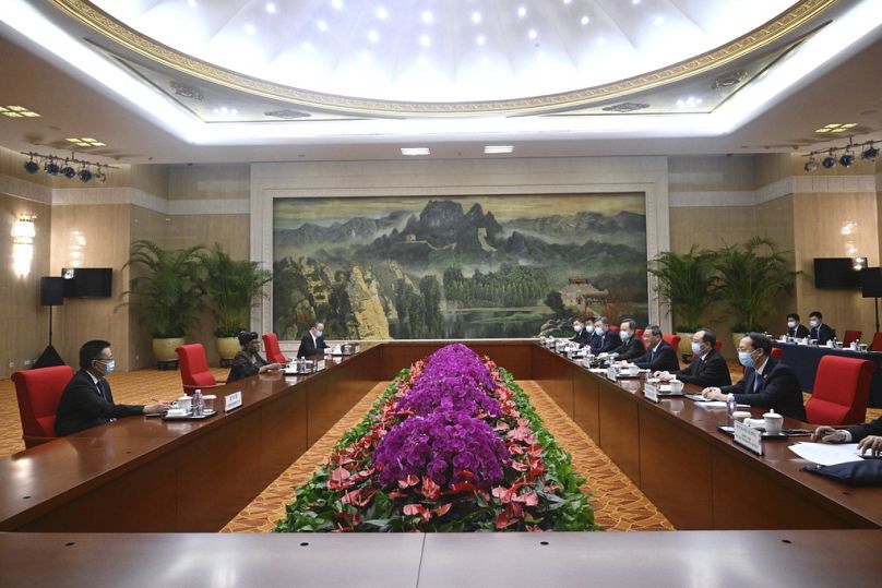 Chinese Premier Li Qiang meets with Director-General of the World Trade Organization Ngozi Okonjo-Iweala in Tianjin, June 2023