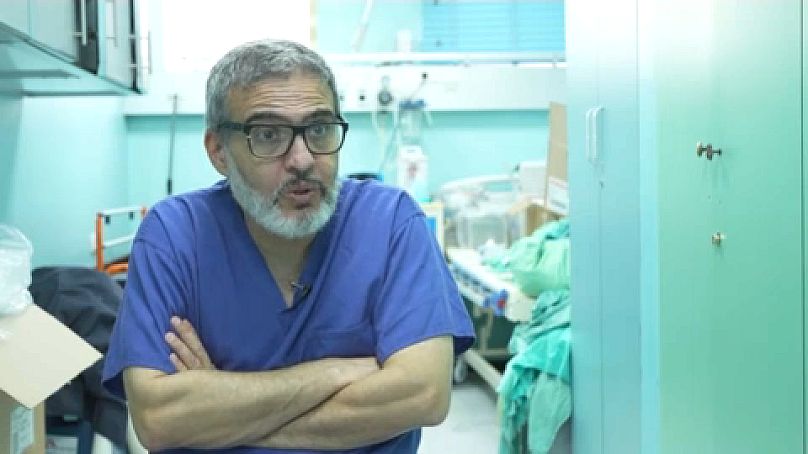Il dottor Ghassan Abu Sitta, chirurgo dell'ospedale Al-Shifa di Gaza. (24.10.2023)