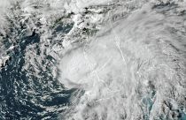 العاصفة الاستوائية إلسا في خليج المكسيك قبالة سواحل فلوريدا