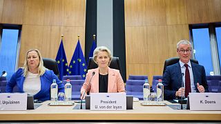 La présidente de la Commission européenne, Ursula von der Leyen, a accueilli les dirigeants et les ministres des pays partenaires à Bruxelles le 25 octobre pour le forum Global Gateway.