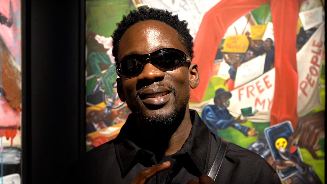 Mr Eazi photographed at the recent 1-54 Contemporary African Art Fair in London