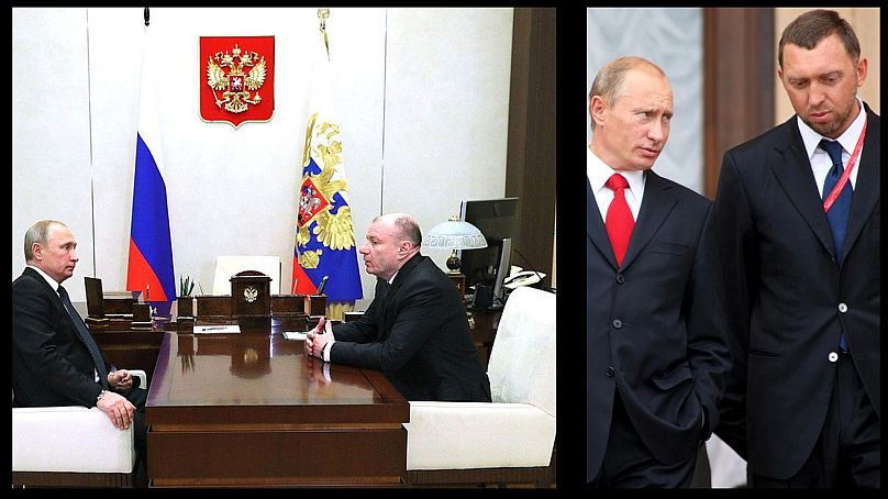 Putyin - balra Potanyin, jobbra Gyeripaszka társaságában