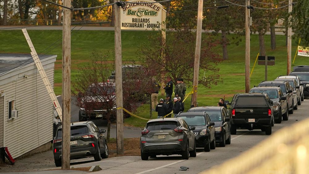 Suspect in the fatal shooting of 18 in Maine is still at large, as residents are sheltering in place
