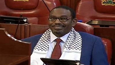 Kenyan MP censured for wearing Palestine scarf