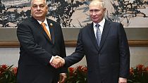 Viktor Orban et Vladimir Poutine, en le 17.10.2023 à Pékin (Chine)