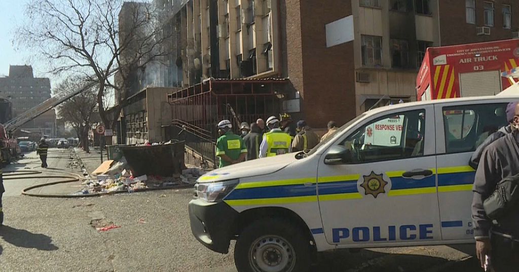 South Africa begins an inquiry into a building fire