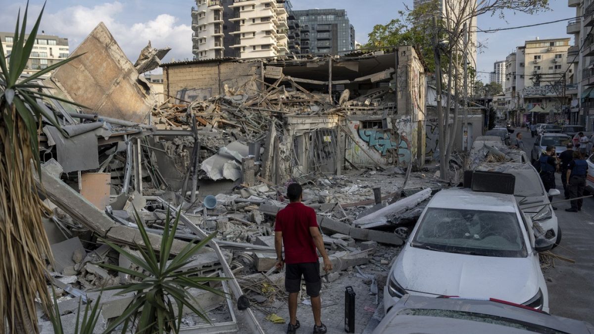 Последствия израильских бомбардировок в секторе Газа.